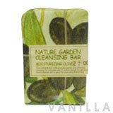 The Face Shop Nature Garden Cleansing Bar - Moisturizing Olive