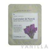 The Face Shop Herbal Therapy - Lavender & Neroli Relief Skin & Life Mask Sheet