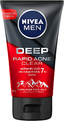 Nivea Men Deep Rapid Acne Clear Scrub Mudfoam